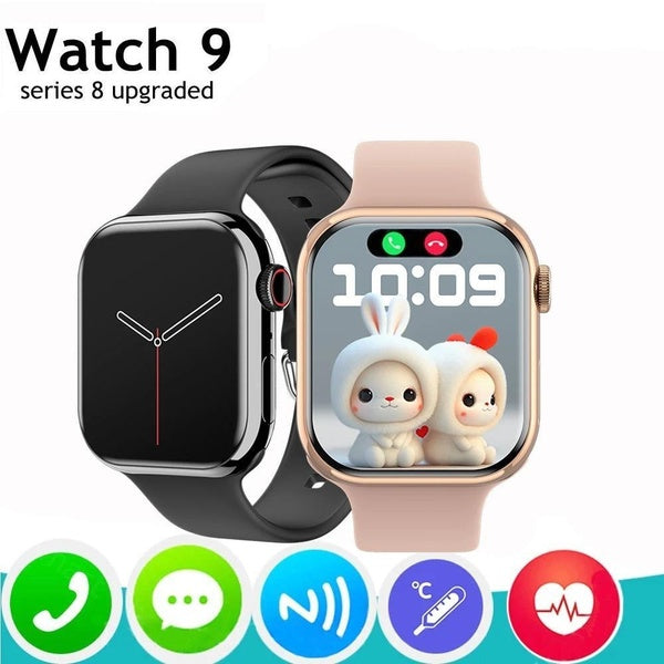 2023 montre 9 montre intelligente hommes température corporelle BT appel NFC toujours sur l'affichage Fitness femmes'série 8 Smartwatch pour Apple An