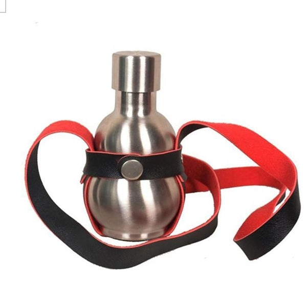 8.5 Oz Stainless Steel gourd Wine Whiskey Flask Bottle Flagon Kettle