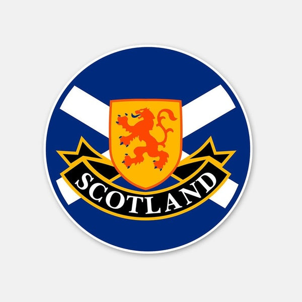 New Brand 11CM*11CM Motorcycle Body Car Sticker SCOTLAND Flag Round Window Decal 6-2952