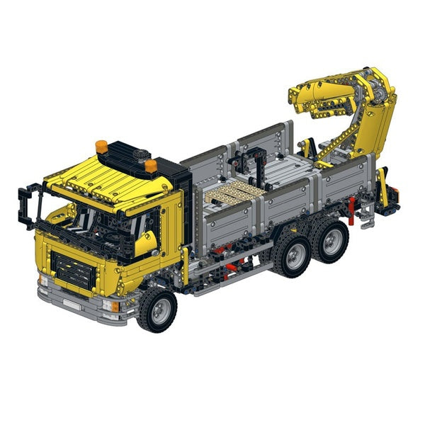 High-Tech 4156 MAN Transport Truck MOC-4157 Trailer Power Function RC Motor Vehicle Building Blocks Toys Educational Kids Gift