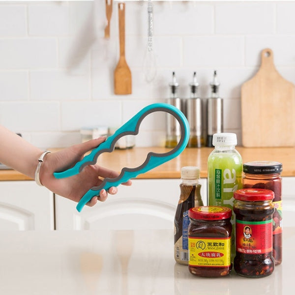 Multi-functional Can Opener Multi Jar Opener Bottle Lid Gripper Grip Home Kitchen Tools Open Jars