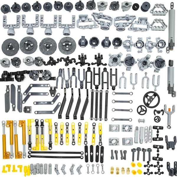 169 pièces Technic-Parts essieu-pin-connecteur compatible, direction technique-suspension moteur technique actionneur linéaire amortisseur MOC-pièces