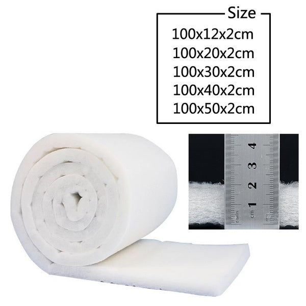 Aquarium Fish Tank Filter Pad White Fiber Filters Aquarium Biochemical Filter Foam Pond Filtration Sponge Pad
