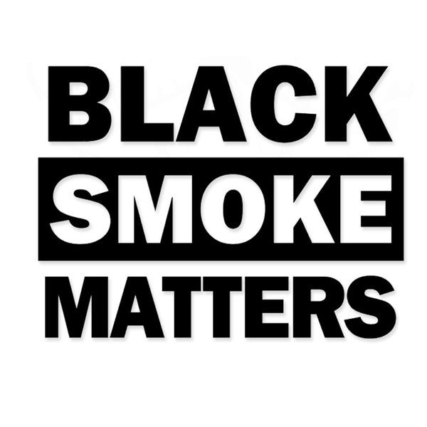 2PCS Details about Black Smoke Matters Vinyl Decal Truck Sticker Diesel Rolling Coal Smoke