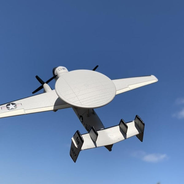 1: 145 Scale Alloy Diecast Military Model U. S. Navy E-2 Hawkeye Airborne Early Warning Aircraft Model Plane Toy For Collection Souvenir Gift Home Off