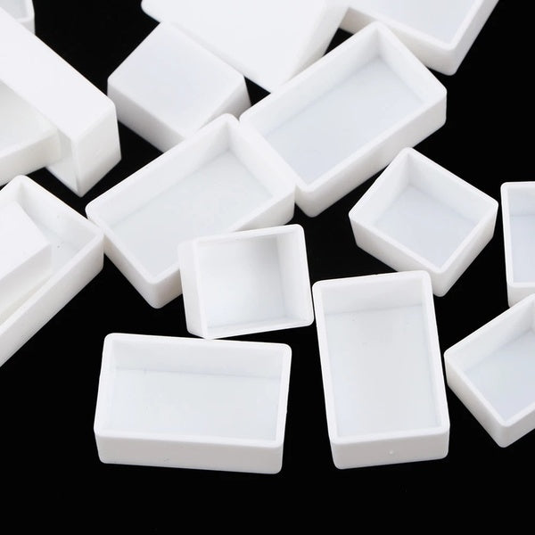 12-24pcs Paint Palette Empty Half Pans Full Pans Watercolor Paint Box Painting Beginner Professional Drawing Tools Art Supplies