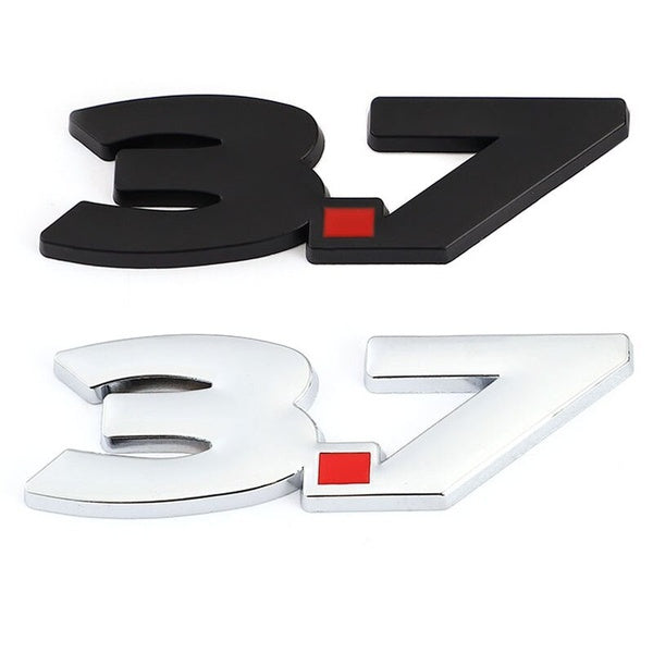 3.7 Logo Car Sticker Badge Auto Emblem Decals for 3.7 Infiniti Q50 Q50L Q30 Q70 G25 QX60 QX70 FX35 FX37