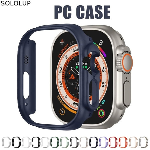 SOLOLUP PC Case without Film for Apple Watch Ultra 2-Ultra 49mm for Iwatch Ultra 2 Screen Protector Protective Cover Full Bumper Accessories ( 1 PCS Matron Inn
