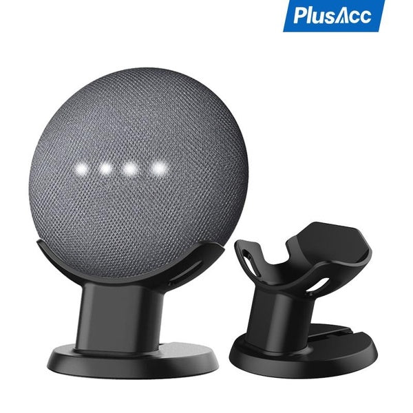 PlusAcc Table Stand Desktop Mount for Google Home Nest Mini Voice Assistants Desk Pedestal Holder Saving Space Accessories