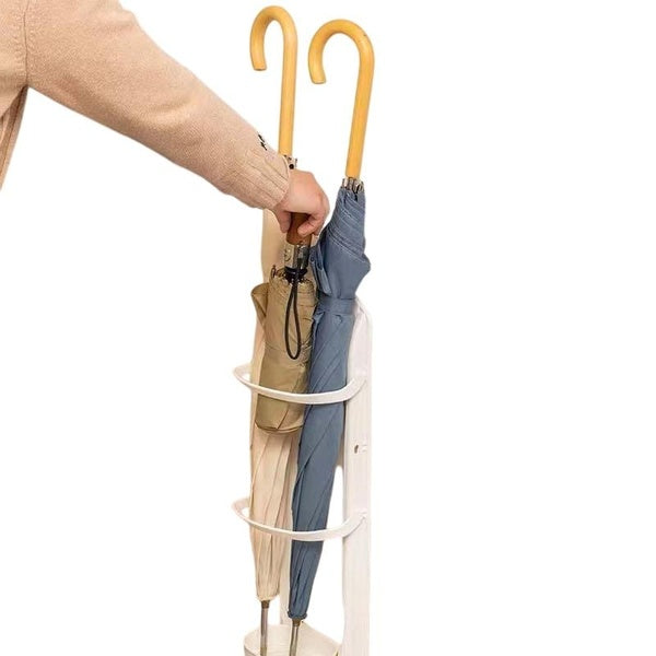 Non perforated umbrella rack for household doorways, wall mounted Japanese style drain tray, storage rack for classrooms, universal umbrella bucket f