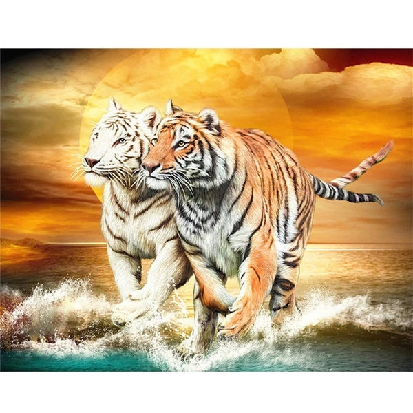 5d Diamond Painting Diy Tiger Full Square Drill Home Decor Diamond Embroidery Animal Cross Stitch Kits Handmade Craft