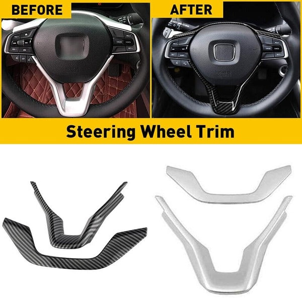 Steering Wheel Cover Trim Accessories Carbon Fiber for 2018-2022 Honda Accord