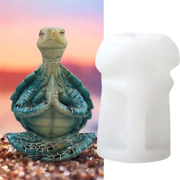 DIY Small Yoga Turtle Silicone Craft Mold