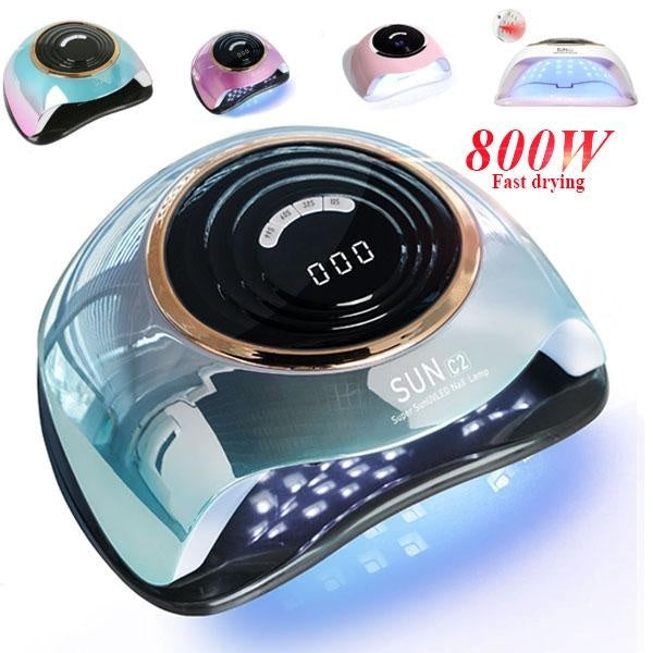 800W High Power 63 UV LED Nail Dryer Machine Portable Home Use Professional Lamp for Quick Dry Gel Nail Polish