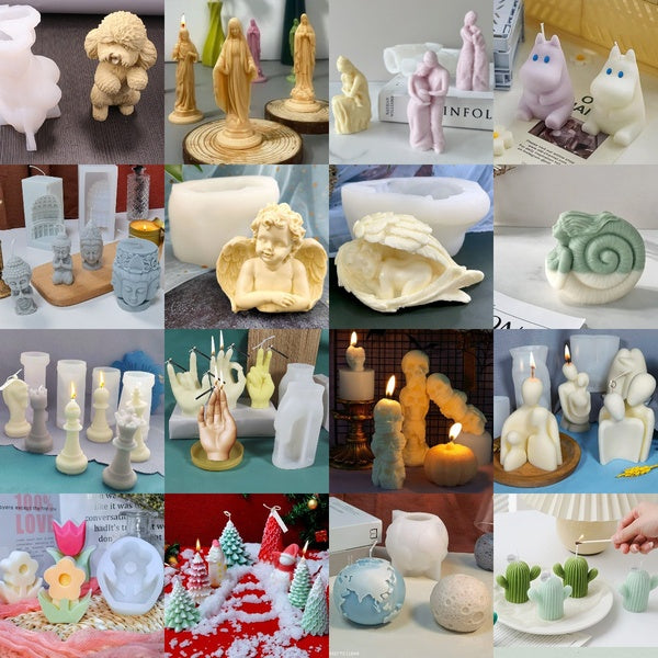 New Arrival Candle molds Silicone Candle Mold DIY Candle Making Molds Candle Moulds Plaster Mold Aromatherapy Mold