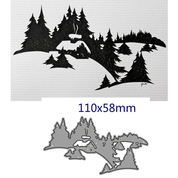 Tree House Forest Metal Cutting Dies for DIY Scrapbooking and Card Making Decorative Embossing Craft