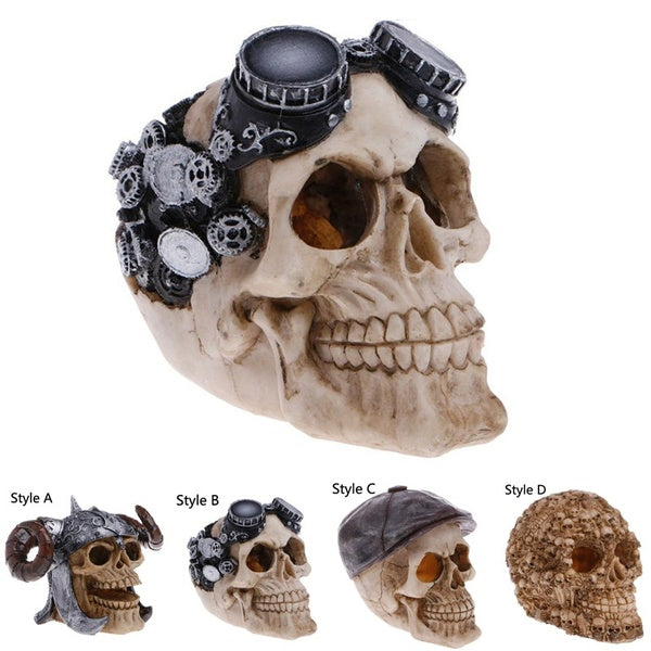 1pcs Aquarium Skull Resin Fish Tank Skull Resin Ornament Reptile Tank Fish Tank Aquarium Decoration