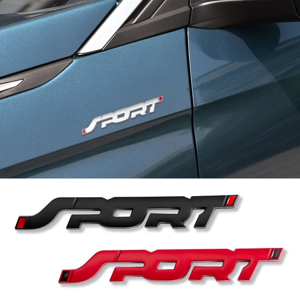 SPORT Logo Side Emblem Badge Sticker Rear Trunk Decals