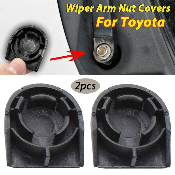 Xukey 2Pcs Front Windshield Wiper Arm Head Nut Cap Cover For Toyota Corolla Verso Yaris Auris Fielder Car Replacement OE# 85292-0F010