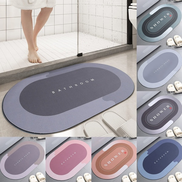 Bath Mat Rug Innovative Kitchen Bathroom Rug Mat Super Absorbent Quick Dry Rubber Backed Dirt Resistant Bath Rugs Mats for Bathroom Floor Non Slip Ba