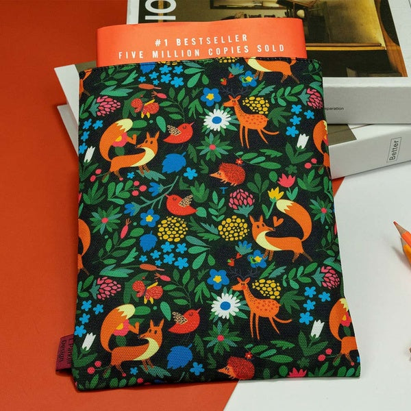 Book Sleeve Fox Book Cover Medium Book Sleeves Teen Gift (Medium)