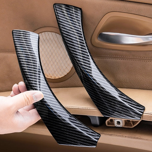 Poignée de panneau de porte intérieure intérieure de voiture côté gauche-droit tirer le revêtement d'habillage extérieur pour BMW série 3 E90 E91 acc