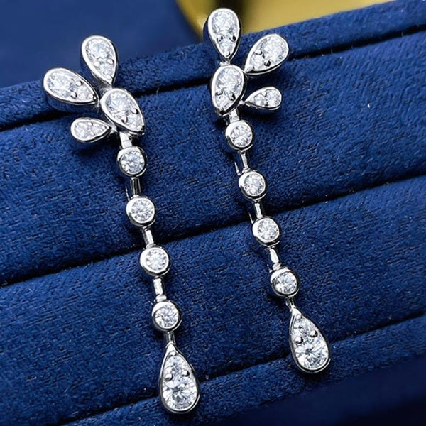 Boucles d'oreilles pendantes en Zircon pour femmes, accessoires décontractés quotidiens de fête de personnalité