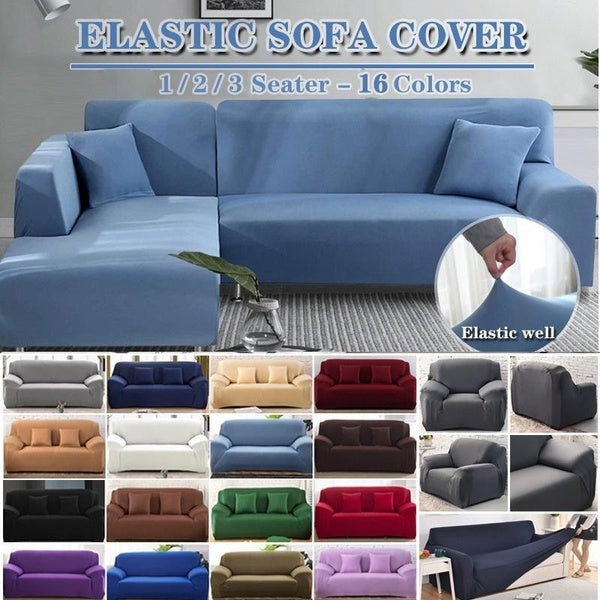 Super Elastic Sofa Cover 1-2-3 Seat Anti-skid Soft Sofa Cover, Washable Furniture Protective Cover with Anti-skid Foam and Elastic Bottom, Suitable f