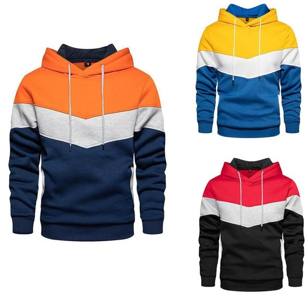 Men's Hoodie Zipper Multi Pocket Pullover Sports and Casual Fashion Coat