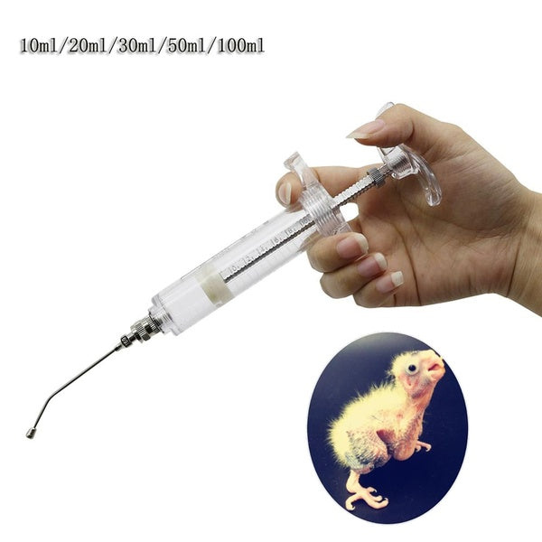 Birds Feeding Syringe Manual Feeding Rearing Gavage Curved Needle Medication Tube Birds Small Pet Feeding Syringe