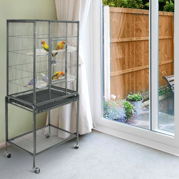 Bird Cage Large Play Top Bird Parrot Finch Cage Macaw Cockatoo Pet Supplies 53"
