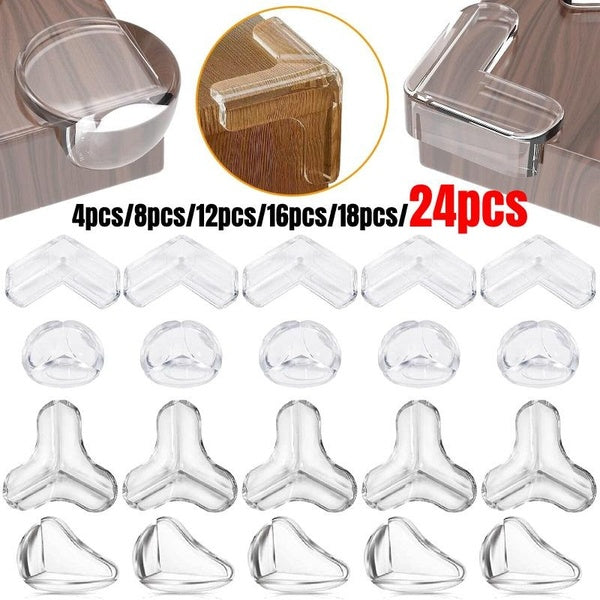 4-8-12-16-18-24pcs Baby Proofing Corner Protectors Guards, Furniture Corner Guards & Edge Safety Bumpers - Baby Proof Bumper & Cushion To Cover Sharp