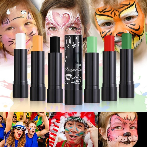 Blue Face Body Paint Stick Eye Black, Royal Blue Face Painting for Softball Football Baseball Lacrosse, Professional Facepaint Makeup for Halloween S
