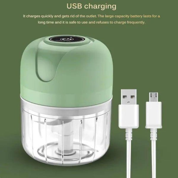 100ml-250ml Electric Mini USB Garlic Masher Cordless Garlic Grinder Crusher Vegetable Chili Meat Grinder Food Chopper Kitchen Tools
