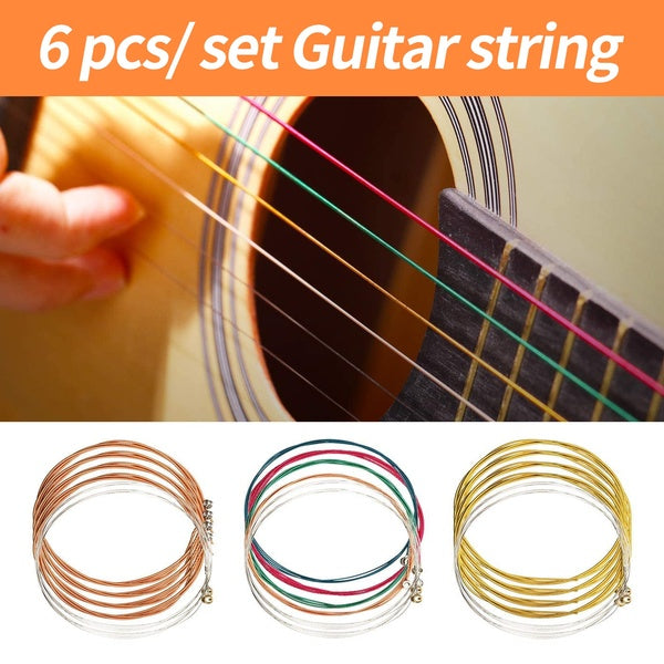 1 Sets Acoustic Guitar Strings Replacement Steel Guitar Strings Guitar accessories High-quality guitar strings Matron Inn
