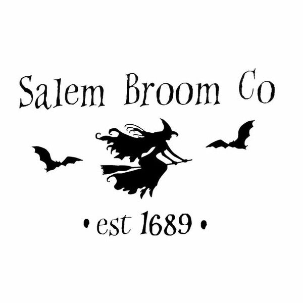 16 cm SALEM BALAI CO Vinyle Decal Halloween Décor Sorcière Autocollant De Voiture