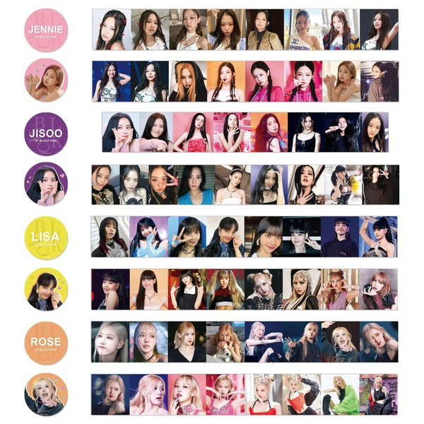 Kpop BLACKPINK BORN PINK Washi Tape Paper Maksing Cute Diy Scrapbook BLACKPINK Stickers Photo Album Student Stationary BLACKPINKJISOO ROSE JENNIE LIS