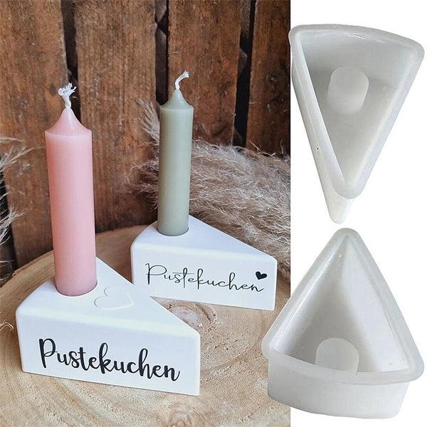 Cake Shape Silicone Casting Molds for Holders Making 2styles