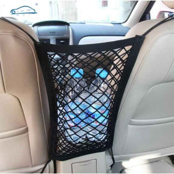 Car Elastic Car Mesh Net Bag Between Organizer Seat Back Storage Bag Holders BS