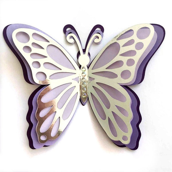 4pcs 3D Butterflies Metal Cutting Dies for DIY Scrapbooking Album Paper Cards Decorative Crafts Embossing Die Cuts