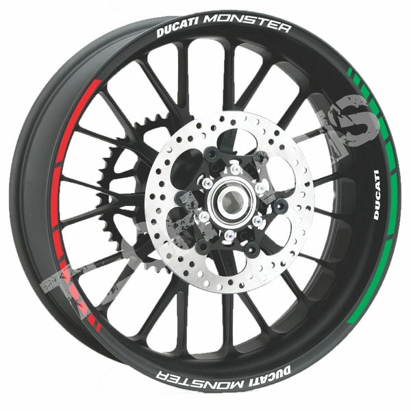 Sticker Reflective decal vinil wheels For Monster