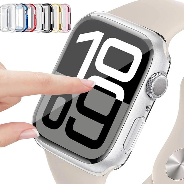 Screen Protector for Apple Watch Series 10 46mm 42mm Case, Soft TPU Case All-Around Protective Screen Full Cover Bumper Compatible for iWatch Series