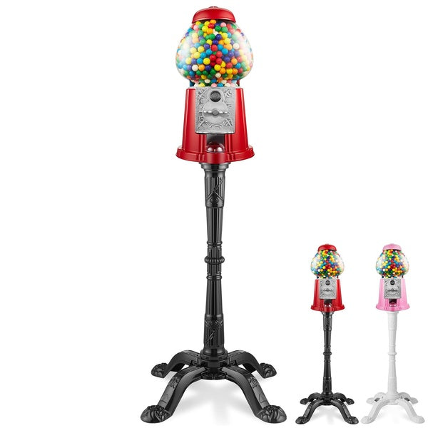 15" Gumball Machine with Stand, Vintage-Style Candy Dispenser