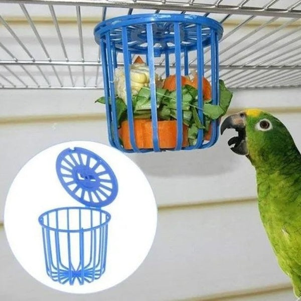 Cage d'alimentation pour perroquets et oiseaux, porte-fruits et légumes, accessoires, panier suspendu, conteneur, jouets, fournitures pour oiseaux de
