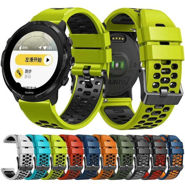 Bracelet de montre intelligente de Sport 24mm pour suunto 7 9 D5 Bracelet en Silicone pour suunto spartiate Sport poignet HR Baro Bracelet Correa