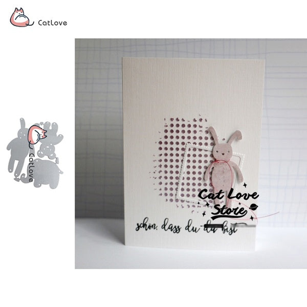 Rabbit Bear Elephant Metal Cutting Die Stencils For DIY Scrapbooking Paper Card Decorative Craft Dies Embossing Die Cut New 2019