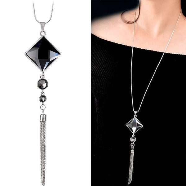Collier Femme Femmes Long Collier 2019 Mode Géométrique Choker Collier Chaînes Gland Chandail Chaîne Bijoux Colar