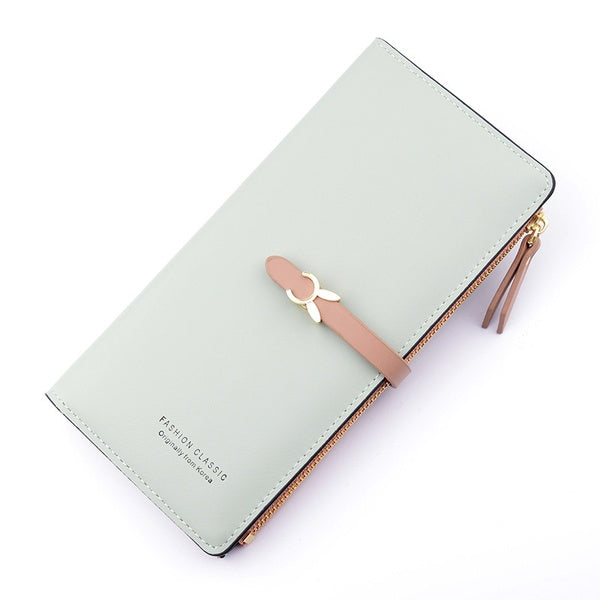 New Women Pu Leather Wallets Multifunction Long Hasp Purses Female Large Capacity Money Bag Coin Card Holders Portable Clutch Carteras