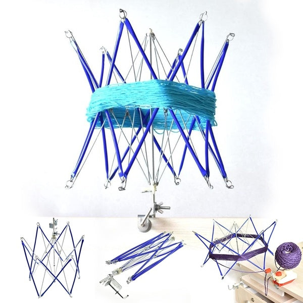 Thread Wool Winder Knitting Umbrella Wool Yarn String Winder Holder Hand operated Skeins Line Crochet Stitch Craft Tool