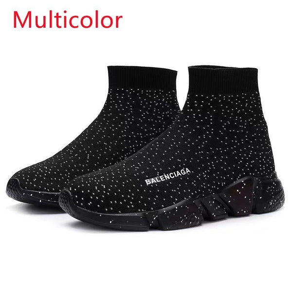 Plus size 36-45 new 5-color high-top socks shoes high-top sneakers casual shoes comfortable shoes breathable shoes